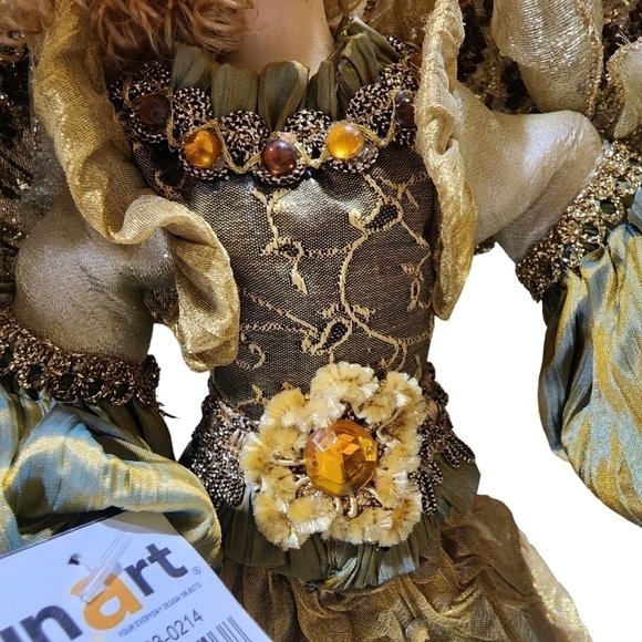 Vtg InArt Large Angel whimsical decor tree topper Thailand - Picture 10 of 14